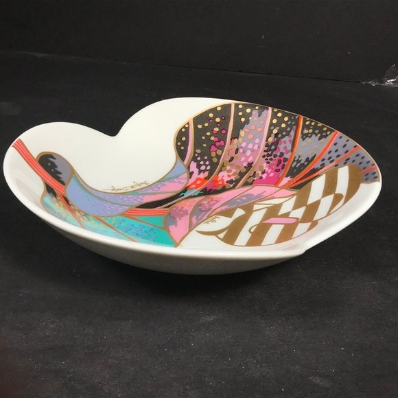 Rosenthal Ceramic bowl, Brigitte Doege Abstract dish German contemporary - Picture 6 of 10